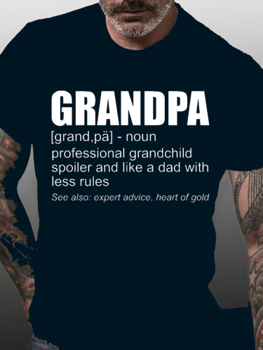 Grandpa Is Professional Grandchild Spoiler Best Gift Shirts&Tops